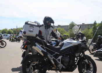 Артем Жога приехал в Миасс на мотоцикле!