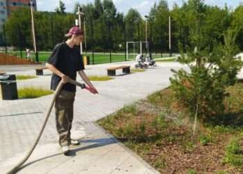 Благоустройство общественных территорий продолжается в Миассе