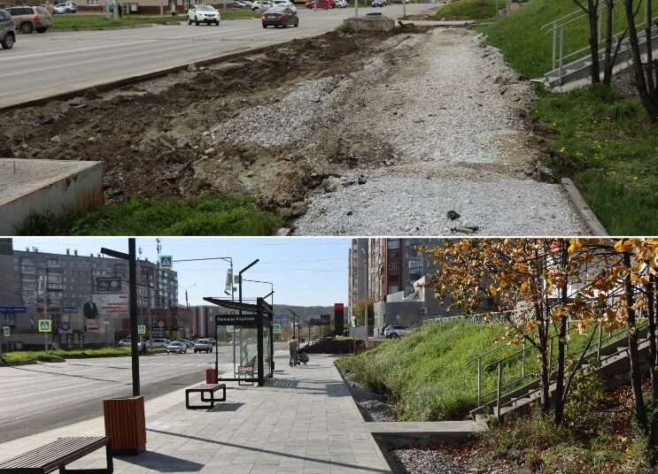 Благоустройство четной стороны улицы Лихачёва завершается в Миассе