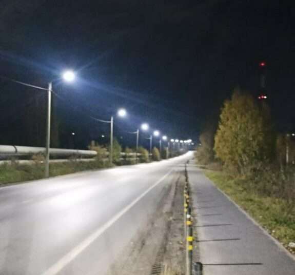 На Объездной дороге Миасса завершают монтаж наружного освещения