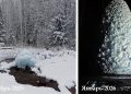 Ледяной фонтан на Зюраткуле достиг 15-метровой высоты
