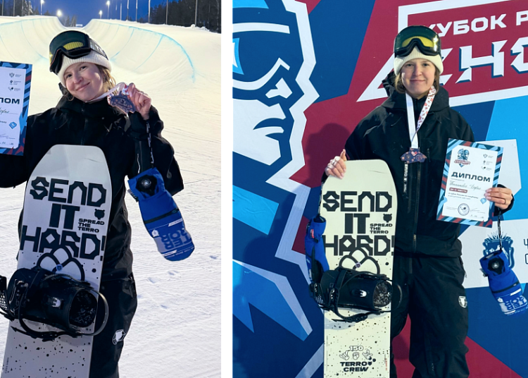 Дарья Тихонова стала бронзовым призером двух этапов Кубка России по сноуборду