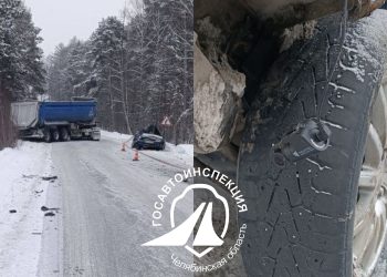 Лобовое столкновение легковушки с грузовиком под Миассом: есть погибший