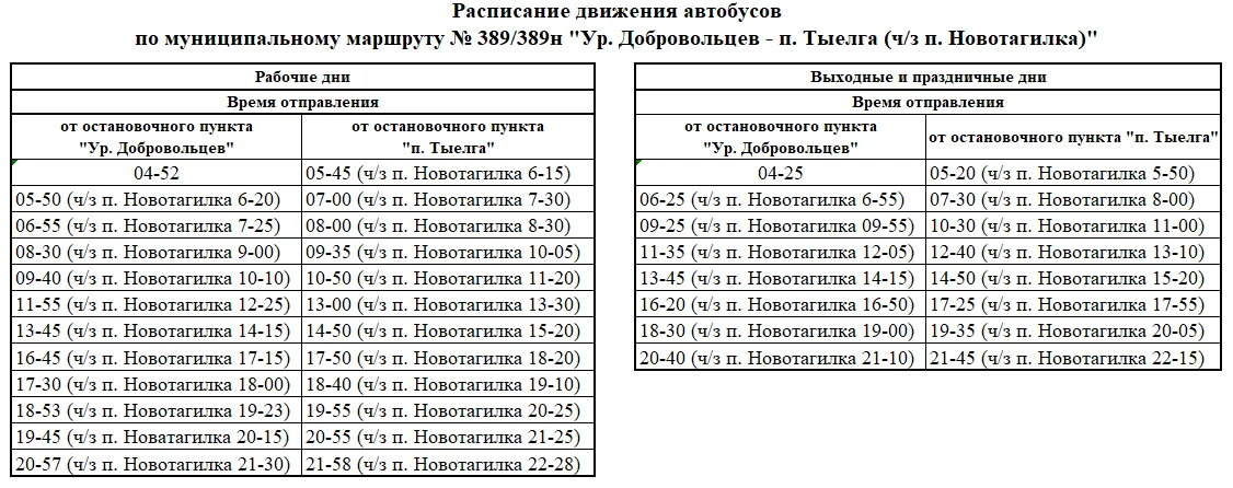 Изменится расписание маршрута № 389/389н в Миассе