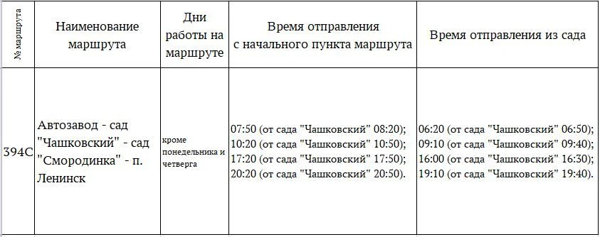 Изменилось расписание садовых маршрутов в Миассе