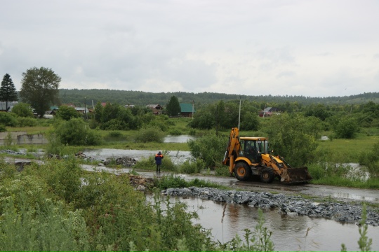 Последствия ливней устраняют в Смородинке