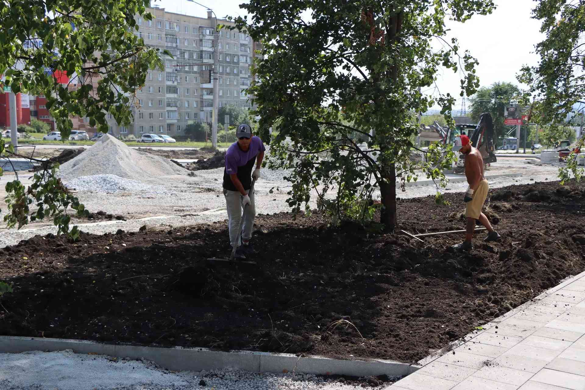 В сквере «Образование» появились пешеходные дорожки